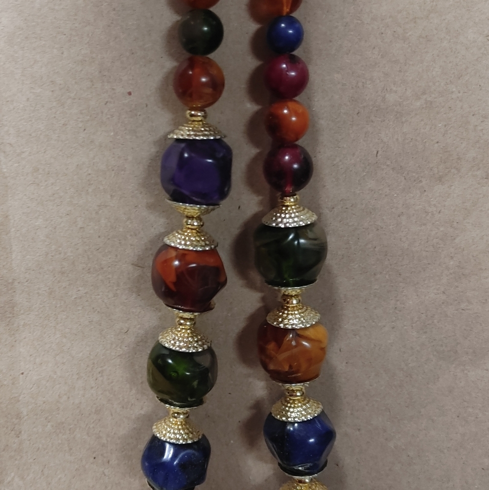 Vintage Retro Big bead Necklace L🙂🙂k